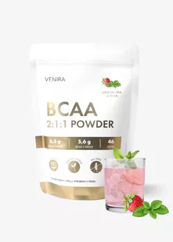 VENIRA BCAA 2:1:1, jahoda a máta, 300 g